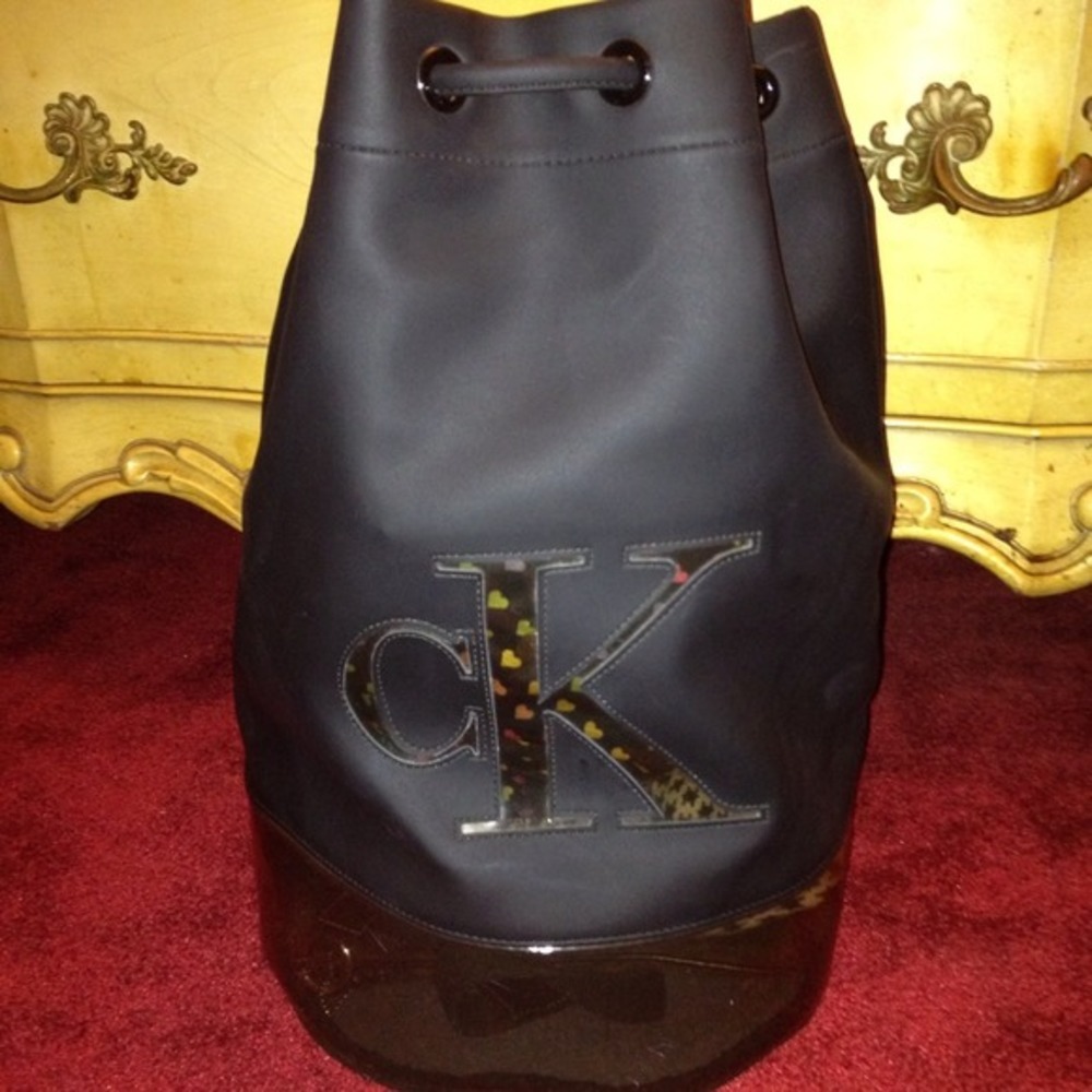 Blk backpack/purse